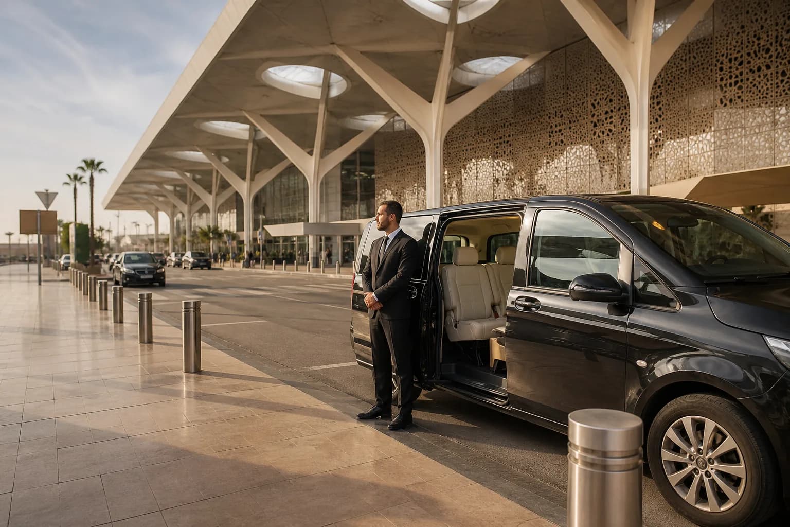 Taxi aéroport Casablanca Mohammed V et transferts privés au Maroc — véhicule privé SafarWay