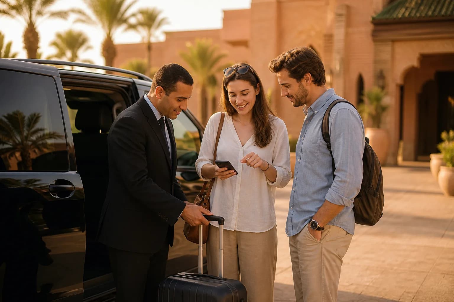 Assistance chauffeur privé pour un transfert aéroport à Marrakech