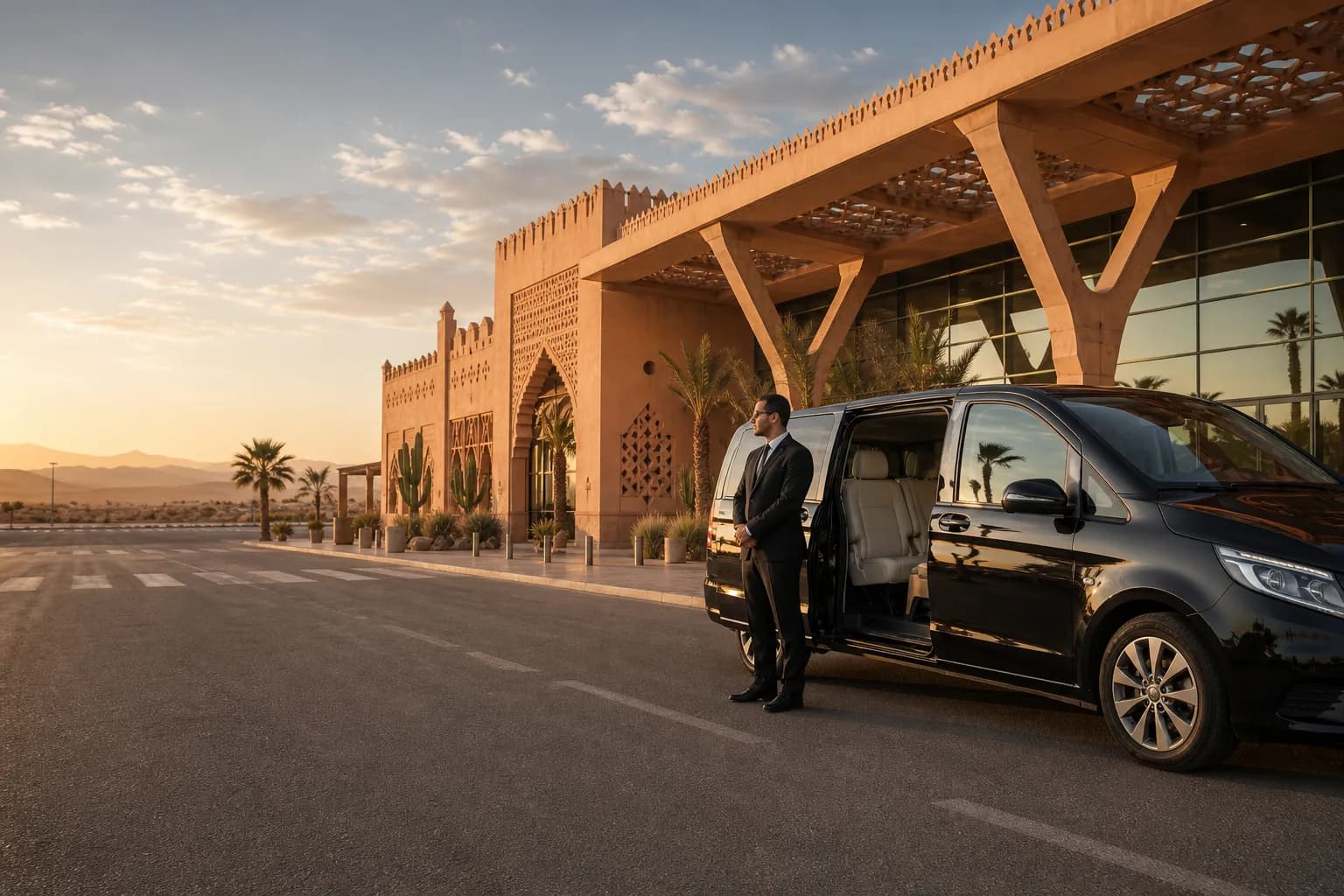 Taxi aéroport Ouarzazate et transfert privé — véhicule privé SafarWay