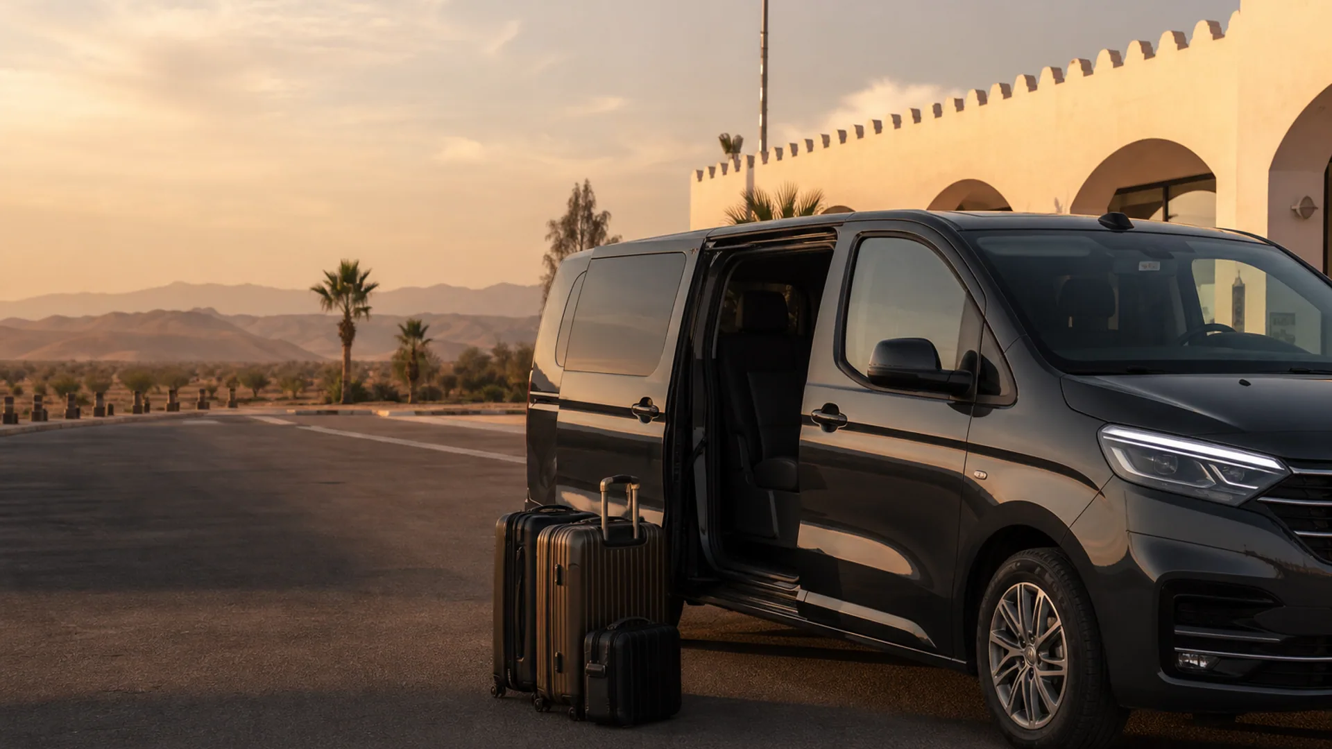 Taxi aéroport Essaouira Marrakech : transfert privé — véhicule privé SafarWay