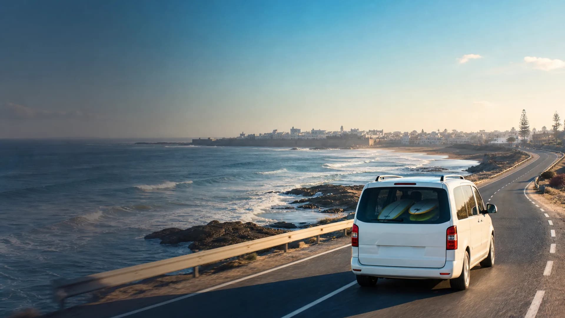 Taxi Agadir Essaouira : transfert privé avec chauffeur — véhicule privé SafarWay
