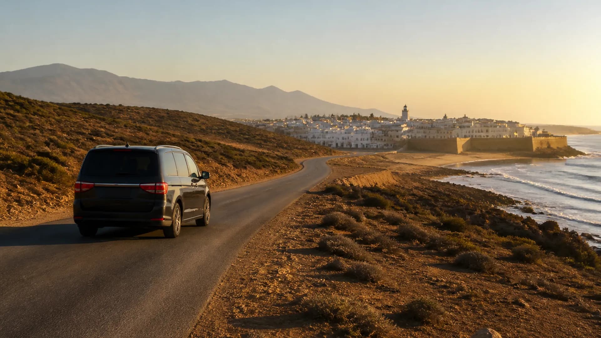 Taxi Marrakech Essaouira : transfert privé avec chauffeur — véhicule privé SafarWay