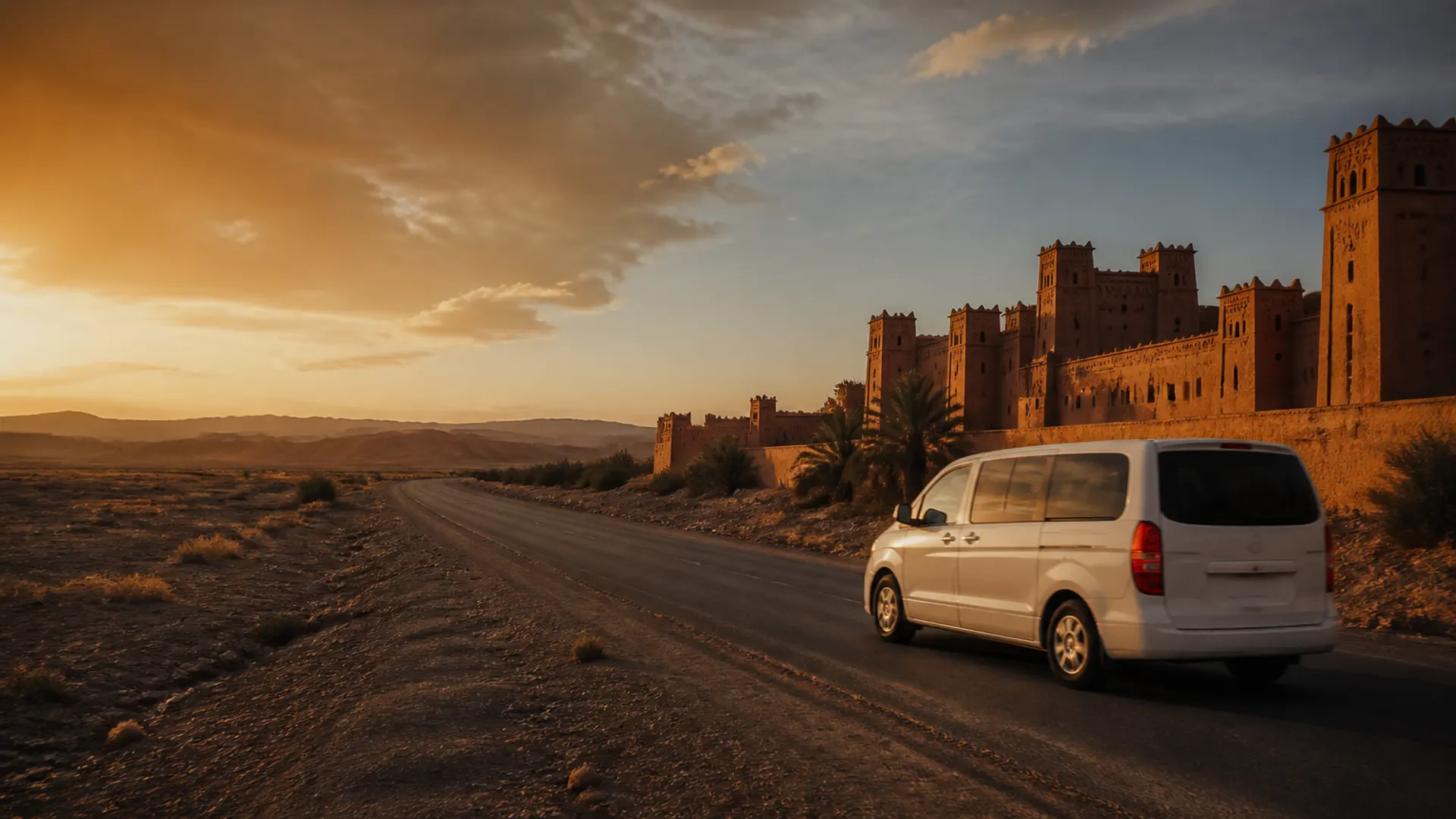 Transport privé Ouarzazate Merzouga sur mesure — véhicule privé SafarWay