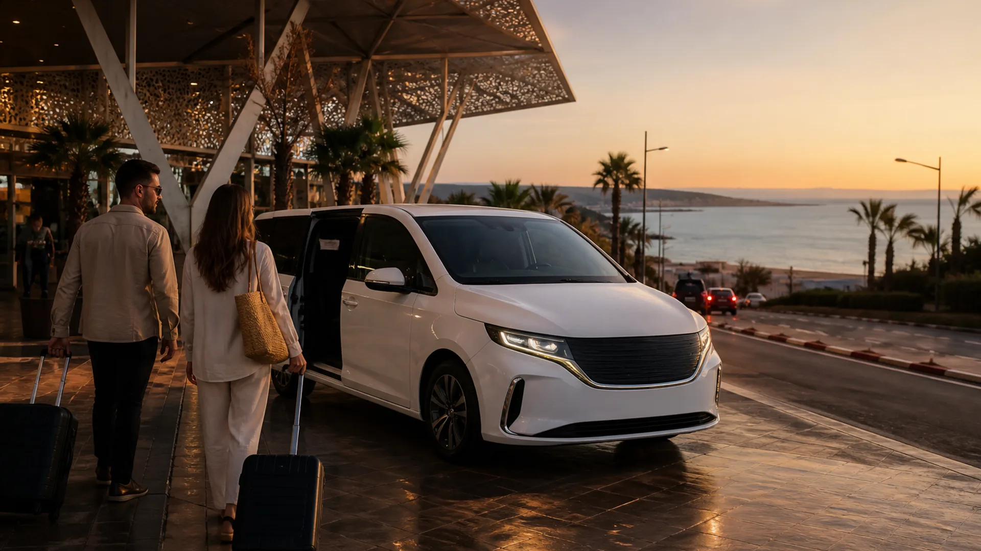 Taxi aéroport Marrakech Essaouira : transfert privé — véhicule privé SafarWay