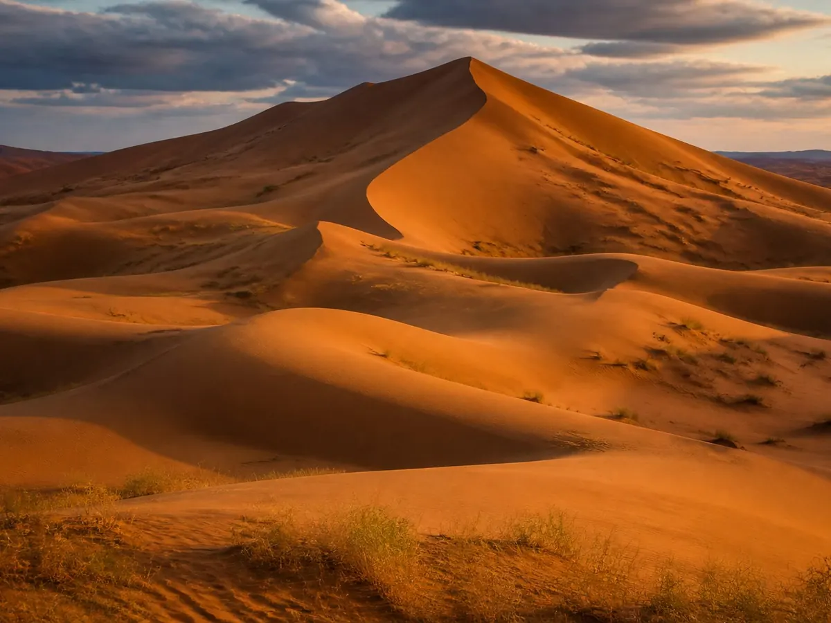 Dunes près de Merzouga après un trajet privé longue distance